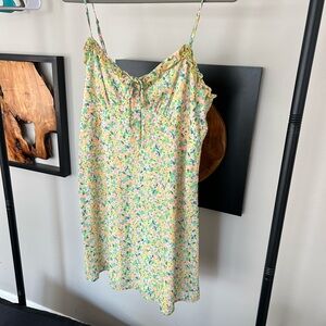 Wild Fable Floral Mini Dress - Yellow and Green